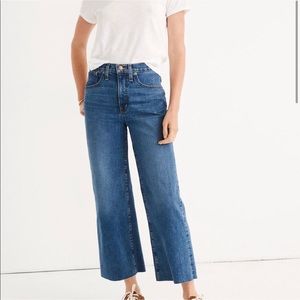 Madewell Raw Hem Crop Flare Jeans